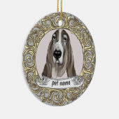 Basset Hound hond herinnering ornament (Rechts)