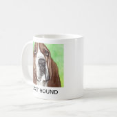 Basset Hound-hond Koffiemok (Voorkant links)