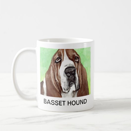 Basset Hound-hond Koffiemok (Links)