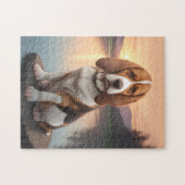 Basset Hound hond Legpuzzel (Horizontaal)