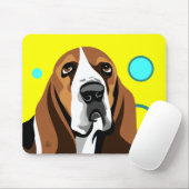 Basset Hound hond Muismat (Met muis)