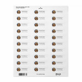 Basset Hound Hond Retouradres Labels (Full Sheet)