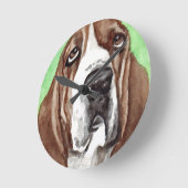 Basset Hound hond Ronde Klok (Hoek)