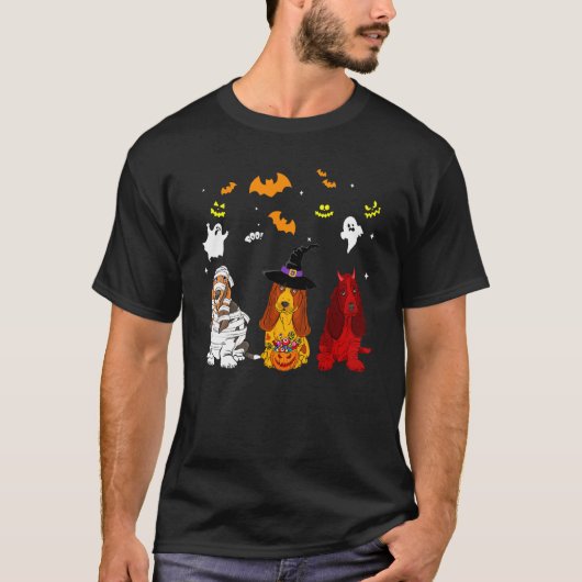 Basset Hound-hond T-shirt (Voorkant)