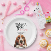 Basset Hound Hond Trouwcocktail Papieren Bordje (Feest)