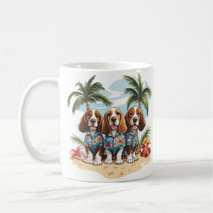 Basset Hound Honden Hawaïaanse Shirts Koffiemok