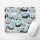 Basset Hound Hondenbotten en Poten Muismat (Met muis)