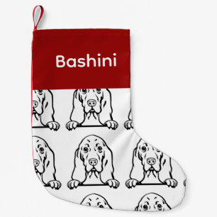 Basset Hound hondenhonden sokken Gepersonaliseerd  Kleine Kerstsok
