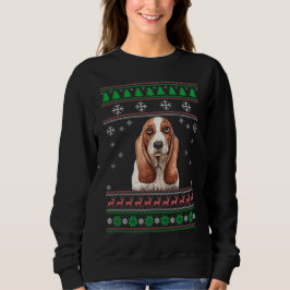 Basset Hound Hondenliefhebber Ugly Christmas Sweat Trui