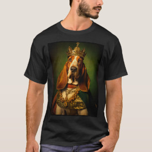 Basset Hound Hondenportret Renaissance Grappig Hui T-shirt