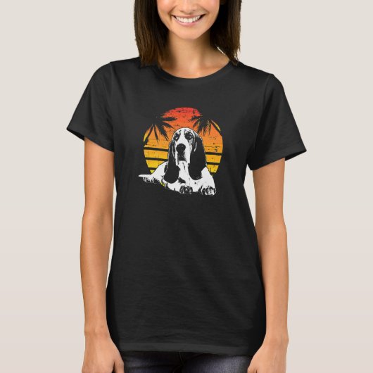 Basset Hound Hondenras 16 T-shirt (Voorkant)