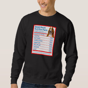 Basset Hound Hondenras Owner Funny Nutrition Facts Trui