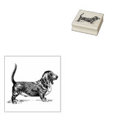 Basset Hound Hondenras Rubberstempel (Gestempeld)