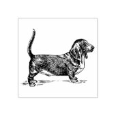 Basset Hound Hondenras Rubberstempel (Afrduk)