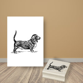 Basset Hound Hondenras Rubberstempel