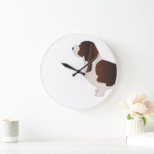Basset Hound Hondenras Silhouette Illustratie Grote Klok (Huis)