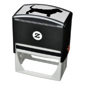 Basset Hound Hondenras Silhouette Zelfinktende Stempel (Product)