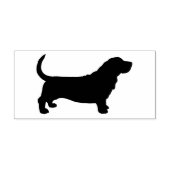 Basset Hound Hondenras Silhouette Zelfinktende Stempel (Design)