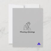 Basset Hound Howling Greeting Bedankkaart (Achterkant)