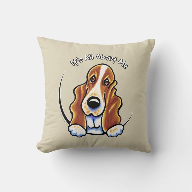 Basset Hound IAAM Kussen (Voorkant)