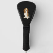 Basset Hound Illustratie! Golfheadcover (Voorkant)