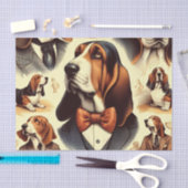 Basset Hound Illustratie Tissuepapier (Craft)