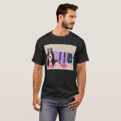 Basset Hound in Flippers T-shirt (Voorkant volledig)