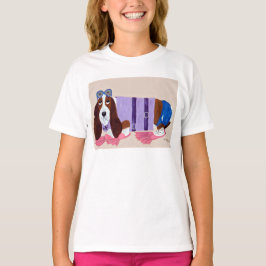 Basset Hound in Flippers T-shirt