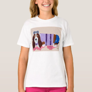 Basset Hound in Flippers T-shirt