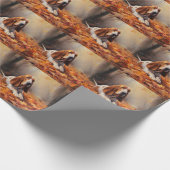 Basset Hound in herfstbladeren Herfst Inspire Cadeaupapier (Hoek)