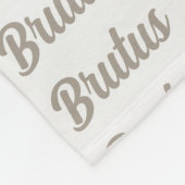 Basset Hound in Love with Dog's Name Fleece Deken (Hoek)