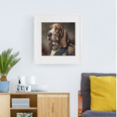 Basset Hound in Napolion kostuum Poster