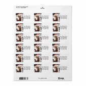 Basset Hound in Santa Hat Etiket (Full Sheet)