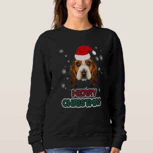 Basset Hound in Santa Hat Kerstmis Funny Dog-mas Trui