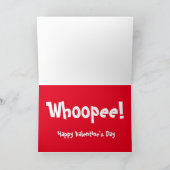 Basset hound in Valentijnsdag op sneeuwkaart Feestdagen Kaart (Binnen)