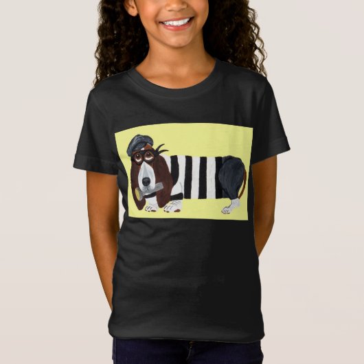 Basset Hound Inbreker T-shirt (Voorkant)