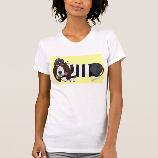 Basset Hound Inbreker T-shirt (Voorkant)