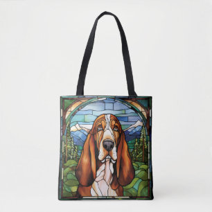 Basset Hound Jean Jas Tote Bag