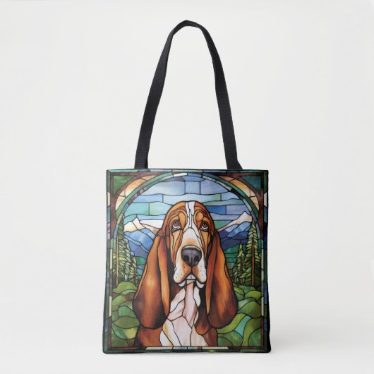 Basset Hound Jean Jas Tote Bag (Voorkant)