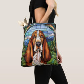 Basset Hound Jean Jas Tote Bag (Dichtbij)