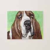 Basset Hound Jigzaag Puzzles Legpuzzel (Horizontaal)