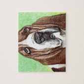 Basset Hound Jigzaag Puzzles Legpuzzel (Verticaal)