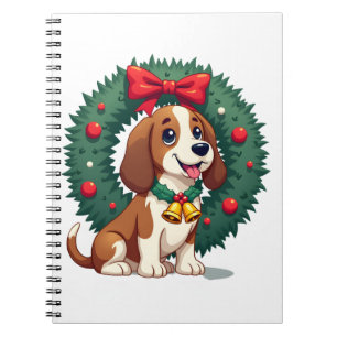 Basset Hound Jingle Bells hond Notitieboek