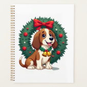 Basset Hound Jingle Bells Planner (Voorkant)