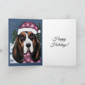 BASSET HOUND  KAART (Binnen)