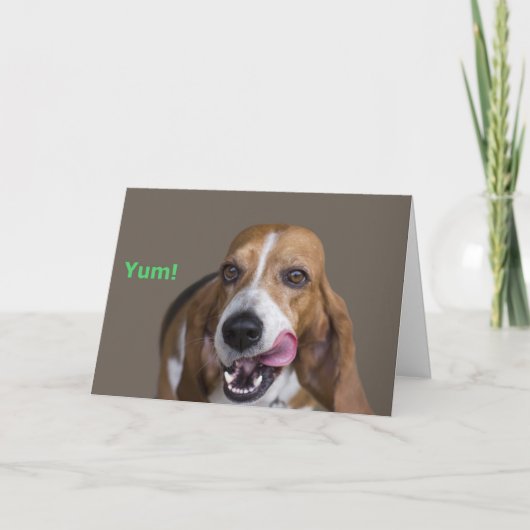 Basset Hound Kaart (Voorkant)