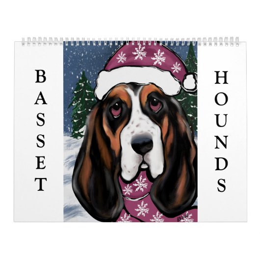 BASSET HOUND KALENDER (Hoes)