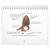 Basset hound-kalender kalender (Hoes)