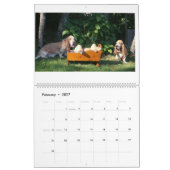 Basset hound-kalender kalender (Feb 2027)