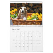 Basset hound-kalender kalender (Mar 2027)